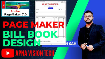 PageMaker me Bill Book banaye. Invoice kaise design kare.