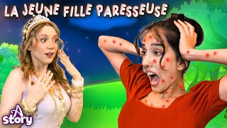 La Jeune Fille Paresseuse Et La Jeune Fille Travailleuse - A Story French