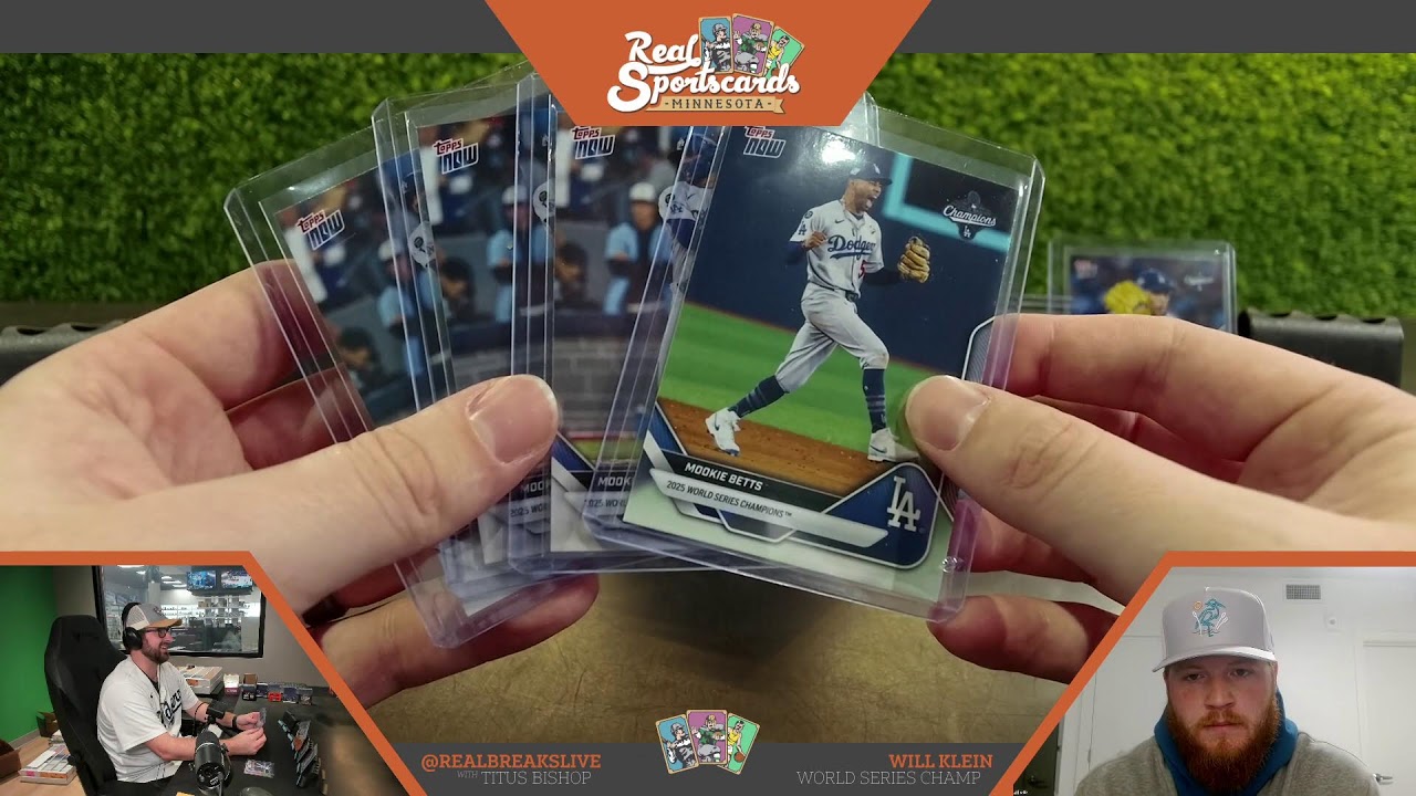 SPECIAL GUEST WILL KLEIN!! 2025 Topps Now World Series Champions Team Set #8 & #9 (1/22/26)
