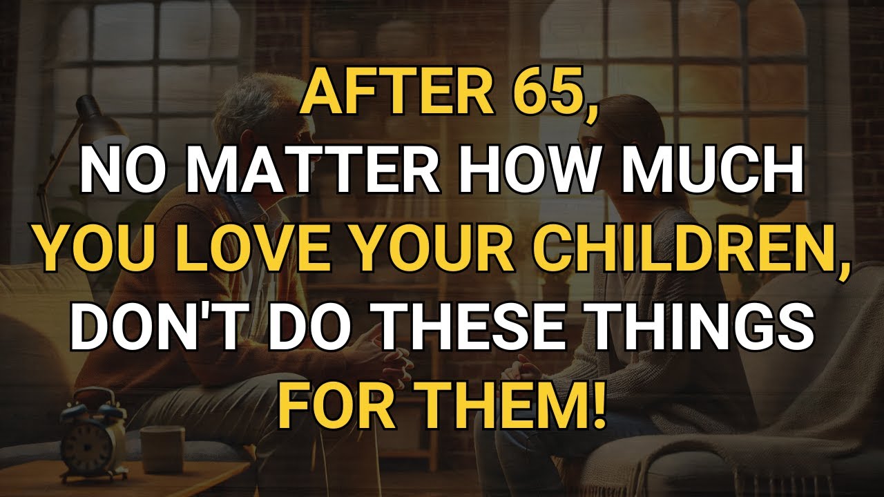 After 65, You Should NOT Do These Things For Your Adult Children!