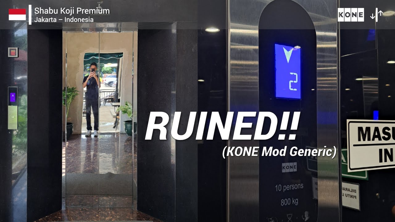 RUINED! KONE MonoSpace (Mod) Elevator | Shabu Koji Premium, Jakarta, ID ...
