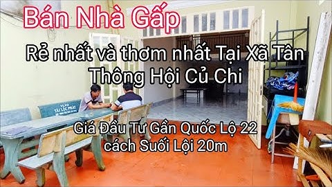 Nhà đất củ chi | giá rẻ | giới thiệu | Căn Nhà kẹt nợ bán gấp 5x38 thổ cư sẵn 92m² giá mềm đầu tư