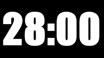 28 MINUTE TIMER | LOUD ALARM  ⏰