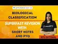 Biological Classification | Superfast Revision with Short Notes and PYQs | NEET 2020 | Ritu Rattewal