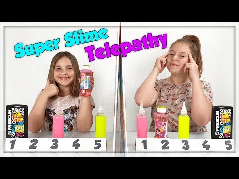 SUPER TWIN TELEPATHY SLIME CHALLENGE !