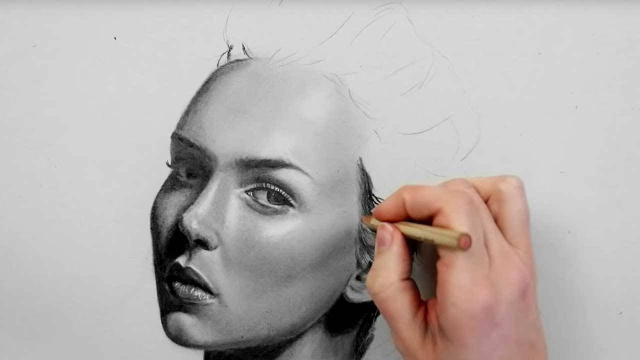 How to draw/shade a realistic face Part 1 | Step by Step Drawing