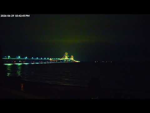 Thunderstorm Over the Mackinac Bridge | View from Mackinaw City – June 29, 2026