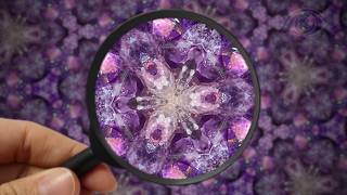 I Saw a Fairy in the Patterns 🧚🏽‍♂️ | Amethyst Crystal Kaleidoscope | Dreamy Hypnotic Visuals