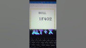 How to insert Bull 🐂 Symbol shortcut key in word #viral #reels #tech #shortcuts #part-15