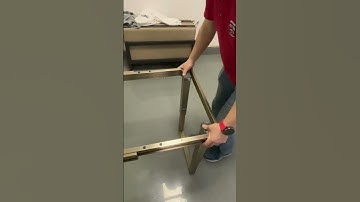 Two-leg dining table with hidden slides to save space #shorts #slide