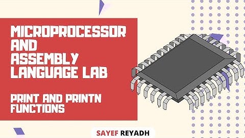 Assembly Language Tutorial Bangla EMU8086 - 9 - PRINT & PRINTN Functions - বাংলা