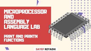 Assembly Language Tutorial Bangla EMU8086 - 9 - PRINT & PRINTN Functions - বাংলা
