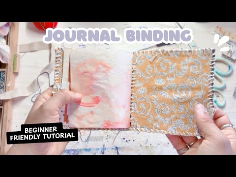 Easy Journal Binding Tutorial (beginner Friendly Tutorial) | Part 3/3 Making An Art #junkjournal
