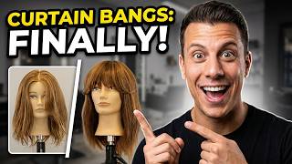 Curtain bangs razor cutting: academic lesson and technique