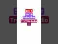 Try This Audio 🎧🎧 Day-1
