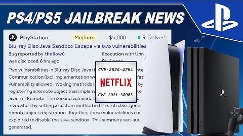 ps5 and ps4 jailbreak big updates netflix,youtube,amazon,hulu all app with jailbreak bug.
