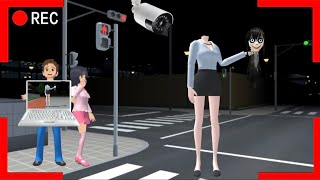 Yuta Mio Panicked After CCTV Recorded the Cafe Ghost's Head Falling Off 😱 | Sakura School Simulator