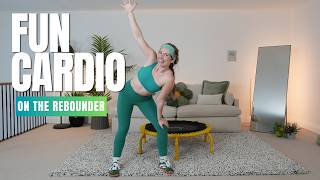 15 MIN REBOUNDER WORKOUT Jump to the Beat Mini Trampoline Cardio Mood Boost