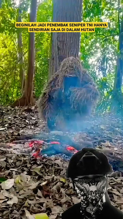 MOMEN SENIPER TNI HANYA SENDIRIAN DI DALAM HUTAN #shorts  #short #tni #komando