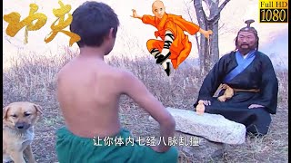Kung Fu Movie:Boy gets a martial arts manual from a master,trains for a decade,becoming a top expert