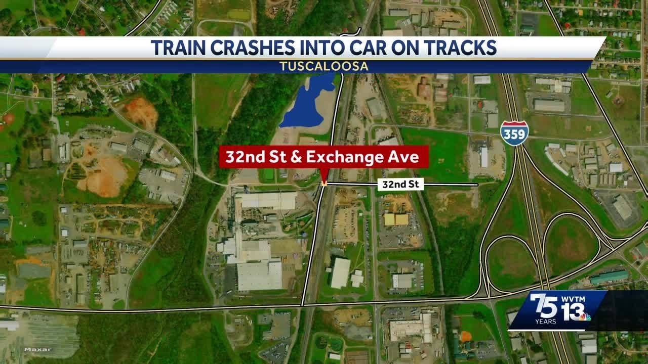 Tuscaloosa woman and passengers safe after train hits car stuck on ...