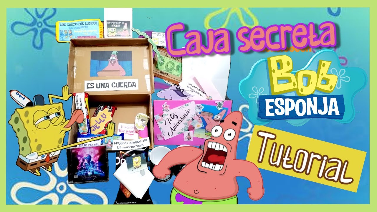 COMO HACER LA CAJA SECRETA DE BOB SPONJA