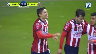 Gol de Ronaldo Cisneros | Puebla 0-2 Chivas | Liga BBVA MX | Apertura 2023 - Jornada 13