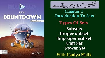 what is Subset and its types  || Class 6  ||Oxford New Countdown 2nd Edition || in urdu
