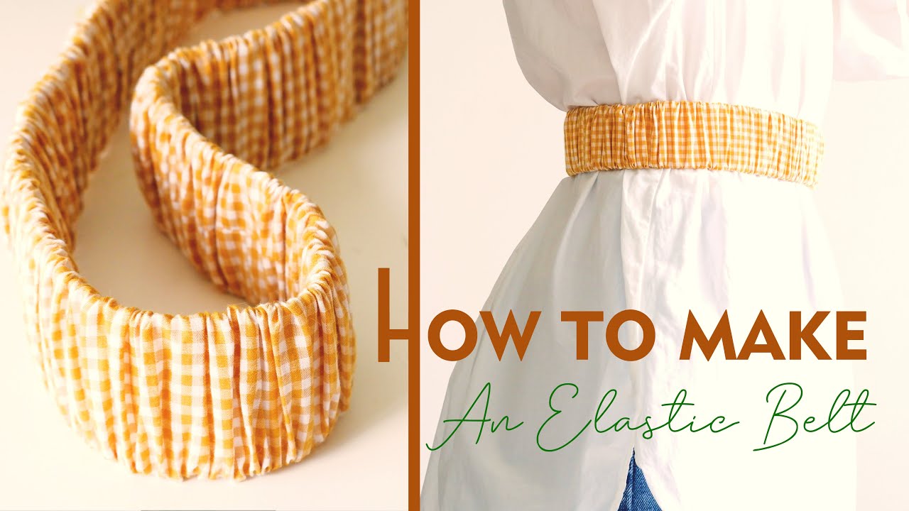 How To Make An Elastic Belt  Sewing Trick tutorial With Elastic