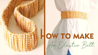 How To Make An Elastic Belt | Sewing Trick tutorial With Elastic | Thuy Sewing