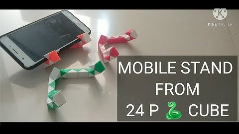 How to make a MOBILE STAND from the 24 Pieces Snake cube/smiggle snake puzzle/SLOW and EASY TUTORIAL