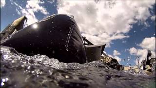 Escaping the Sinking Inflatable Pontoon Boat