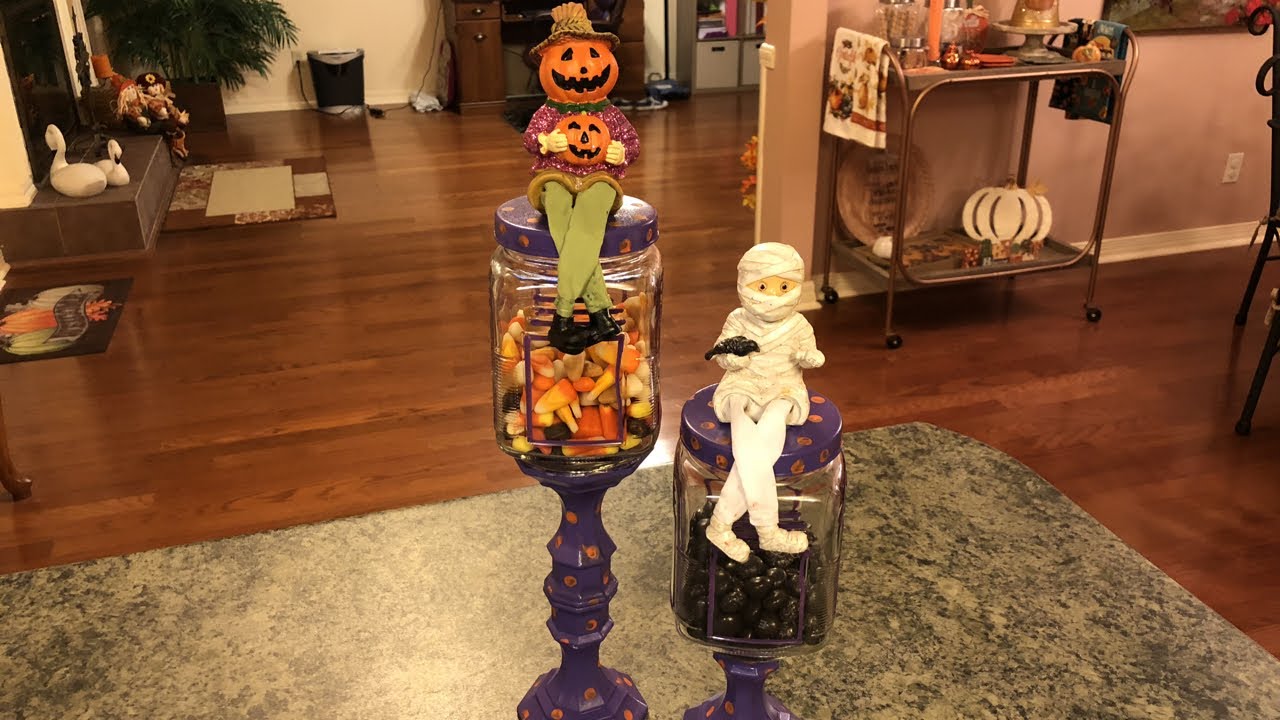 Dollar Tree Diy Halloween Candy Jars YouTube