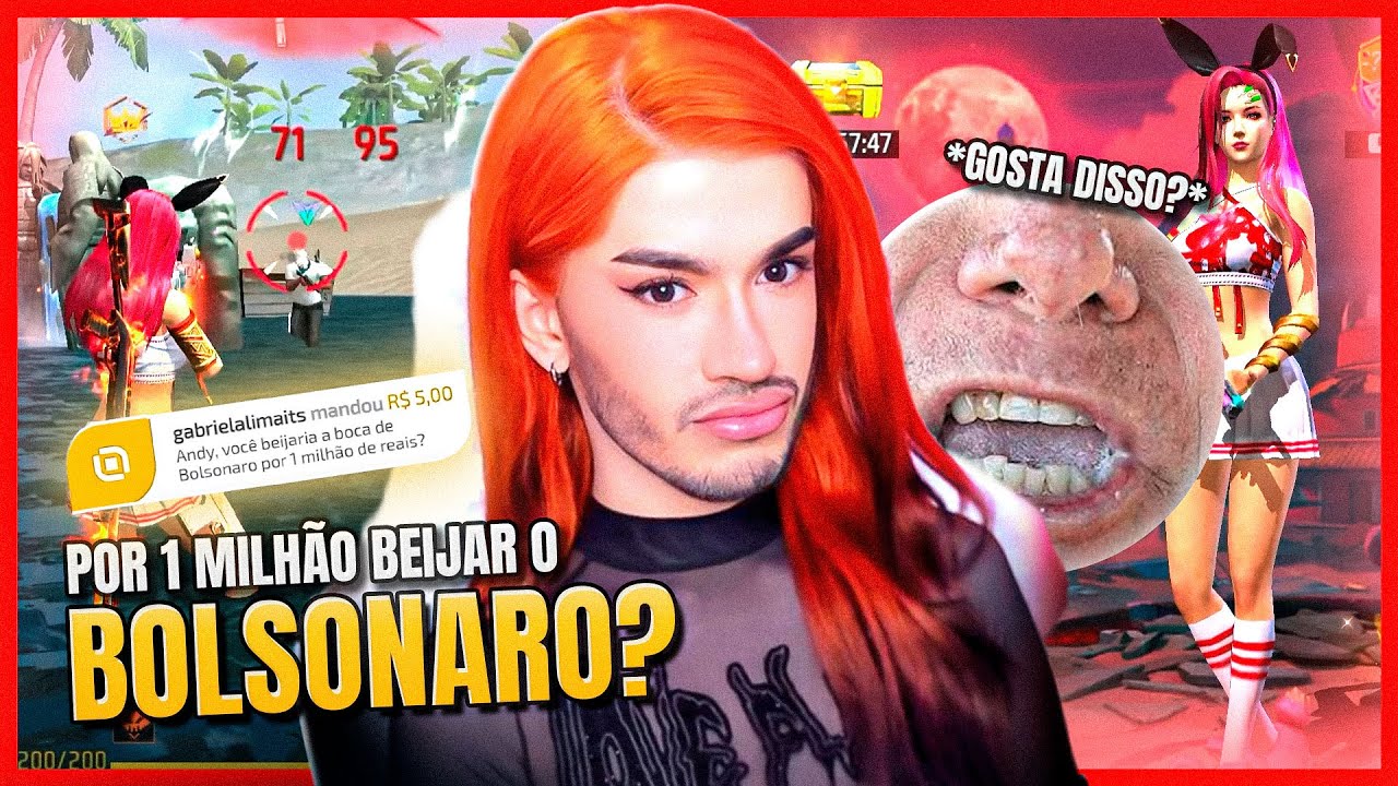 BEIJAR o BOLSONARO por 1 MILHÃO? | Free Fire - Andy Ferreira