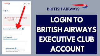 BA Executive Club Login - How to Sign in to British Airways Executive Club (2023) screenshot 1