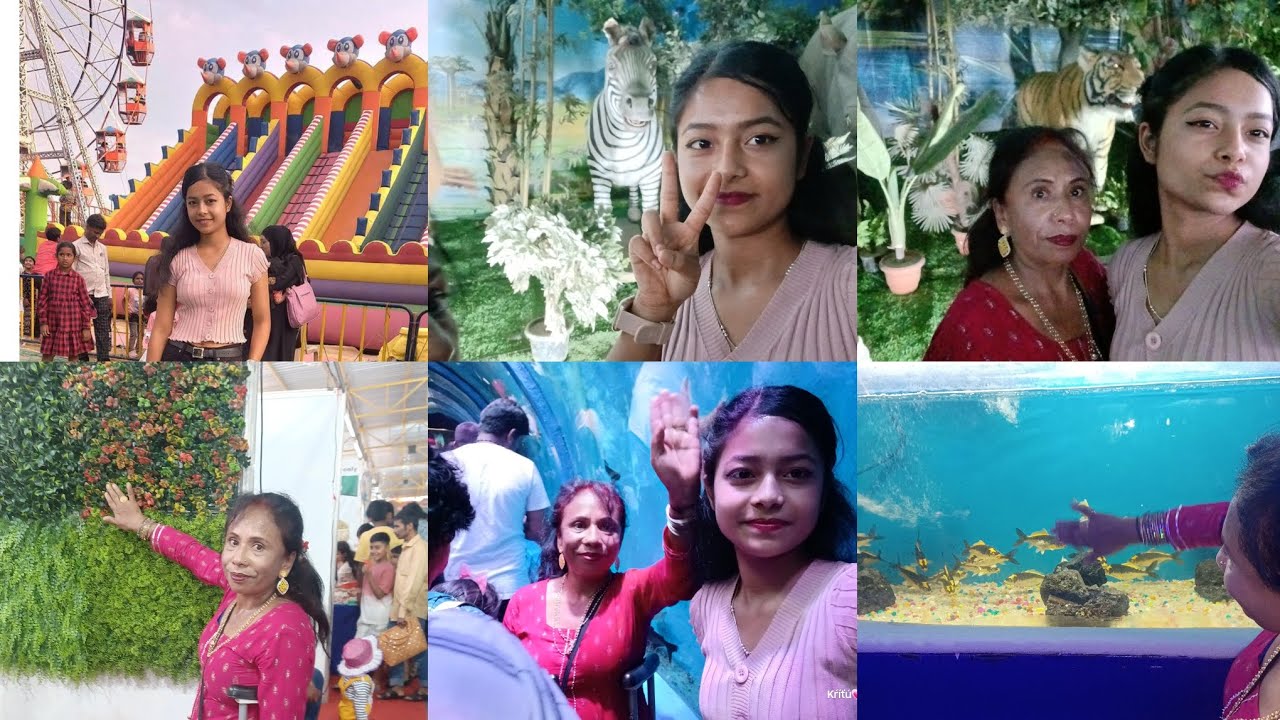 Binny mills ground exhibition 🐬🐼2023| Under water fish 🐟 tunnel in bangalore