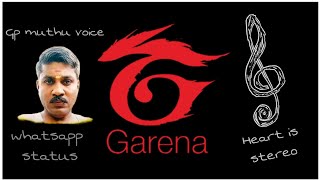 Gp Muthu Voice Status Stereo Hearts Music Whatsapp Status Freefire Vadachennaigamers