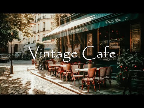 Vintage Outdoor Coffee Shop Ambience - Positive Bossa Nova Jazz Music for Good Mood