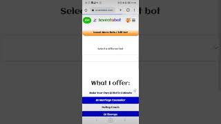 Introducing Invent A Bot - Lets You Invent Your Own Private Chatgpt Bots