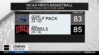 Nevada Wolf Pack Men's Basketball team lost in overtime to Las Vegas