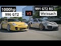 Porsche 911 991 GT2 RS Weissach vs 1000HP Porsche 911 996 GT2 - Which 911 is more fun to drive?