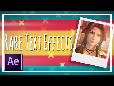 Unique Text Animations || After Effects [Tutorial]