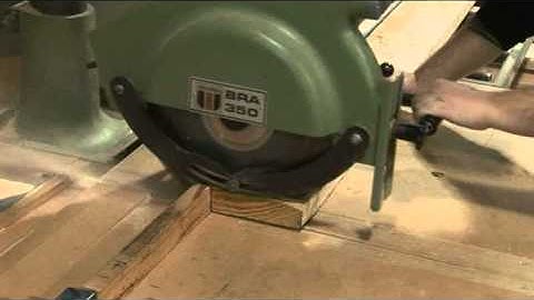 Cross cutting saw safety