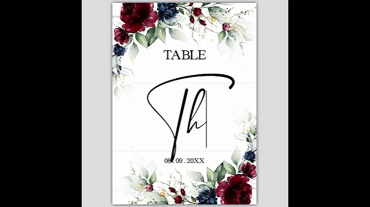 Elegant Table Numbers You Can Print at Home 💌 #lovepaperevent #collectionrut #diybride #tablenumbers