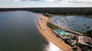 Drone shots from the Wequassett Resort and Golf Club