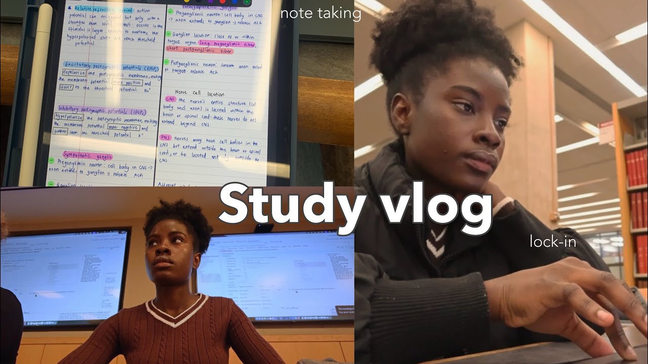 STUDY VLOG | Productive Day in the Life of a Master's Student 🐰 ...