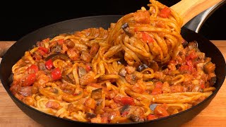 If you have pasta, make this delicious recipe!Quick lunch or dinner!