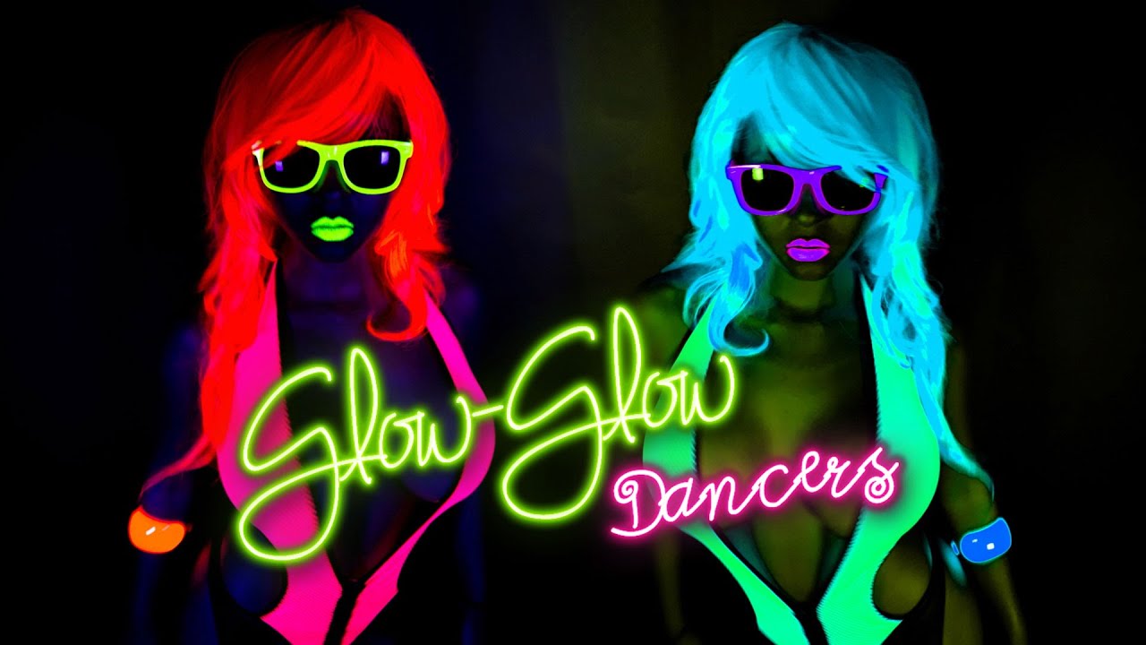 Glow Glow Dancers || VJ Loops EDM Girls Video Mix