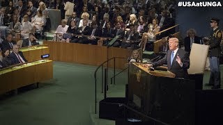 President Trump at the United Nations General Assembly