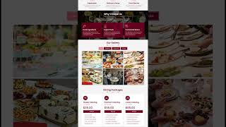 Catering & Event Website Template 🍽️ | Flavvora Scroll Demo